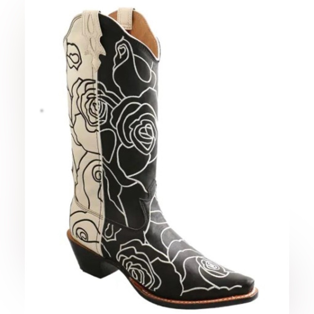 Twisted X Olivia Bennett Black & White Boots